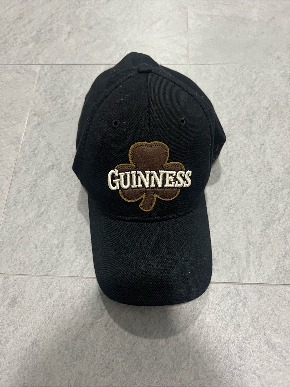 EUC Guinness Vintage 1759 Shamrock Logo Baseball Cap in Black/Brown